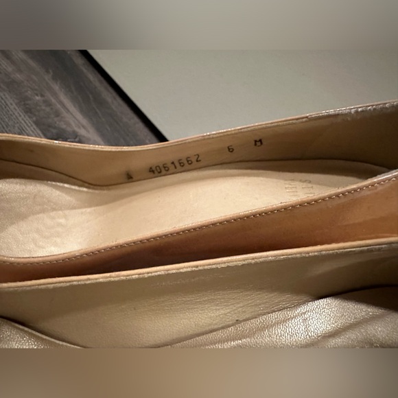 STUART WEITZMAN Nude Platform Pumps Patent Leather Size 6 - Picture 5 of 8